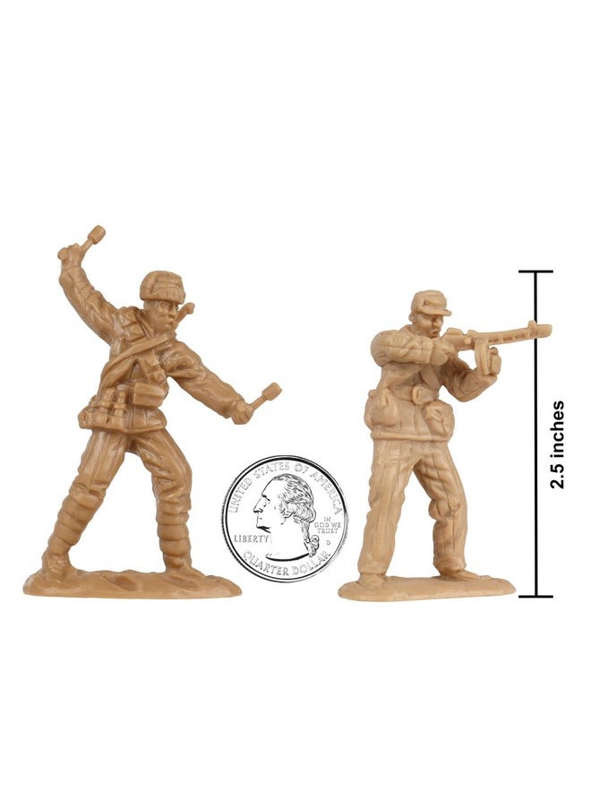BMC Toys Bmc Korean War Winter Battle - 24 American, North Korean, China Soldier Figures  - Image 2