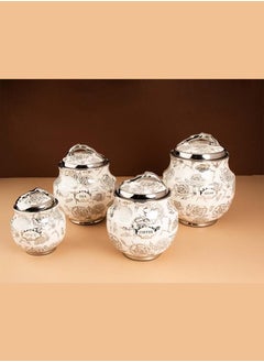 Spice and condiment storage container set with lids for safe use.