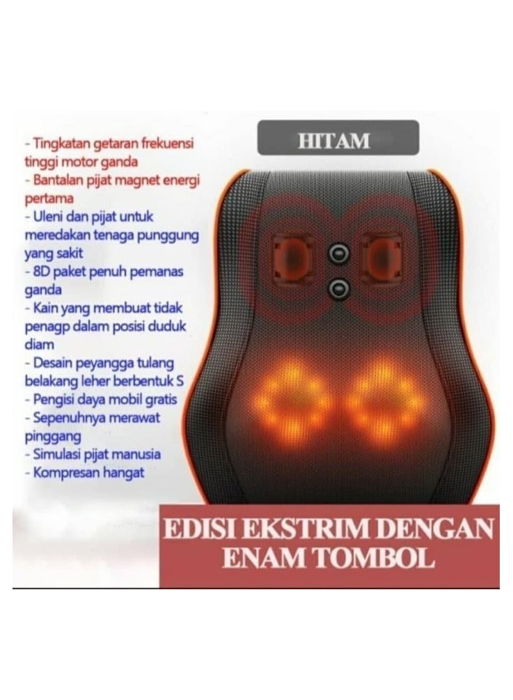 Generic Magnet Vibration Lumbar Massage Lumbar Massager Lumbar Massage Instrument Multi-Work Cervical Spine Pillow Neck Lumbar Pillow - Image 3