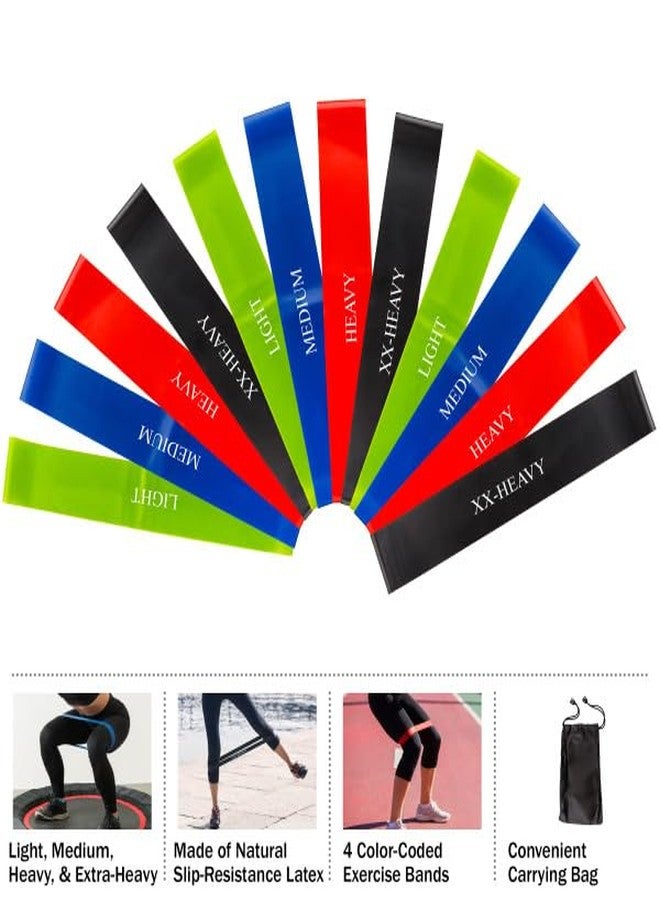 Home-Complete Resistance Bands for Working Out - Workout Band Loop 12-Pack - Exercise Bands with 4 Levels for Toning, Stretching or Physical Therapy by Home-Complete - Image 3