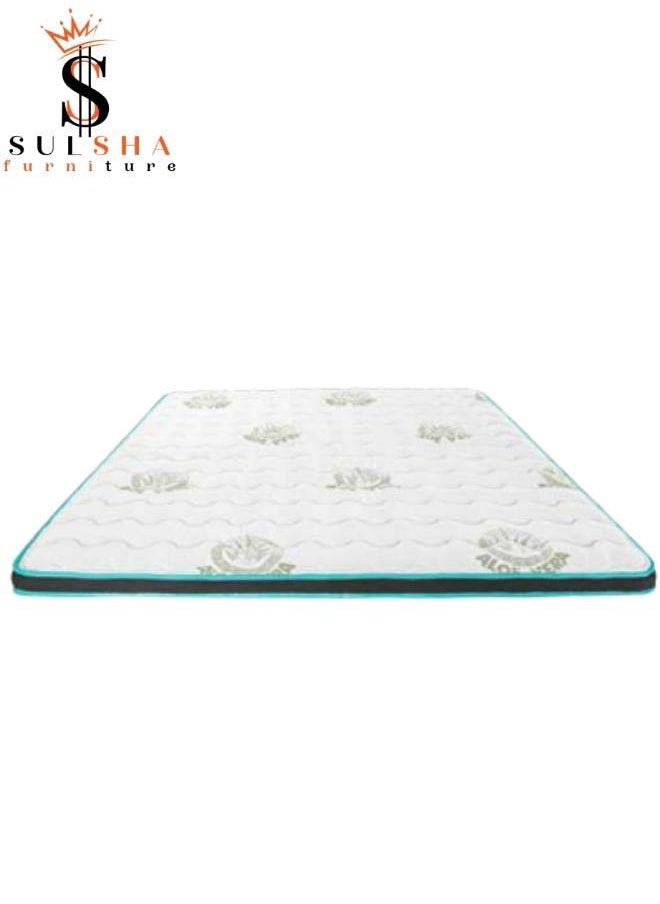 SULSHA - ALOE VERA Anti-Allergic Premium Quality Super Soft Memory Foam Topper Queen Size 150x200x7 Cm - Image 1