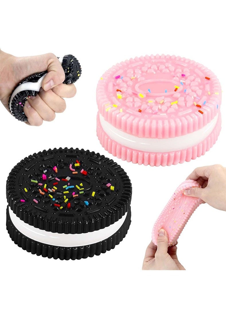 Muyixin 2Packs Cookie Squeeze Toys Squishies Decompression Fidget Toys for Anxiety - Image 1