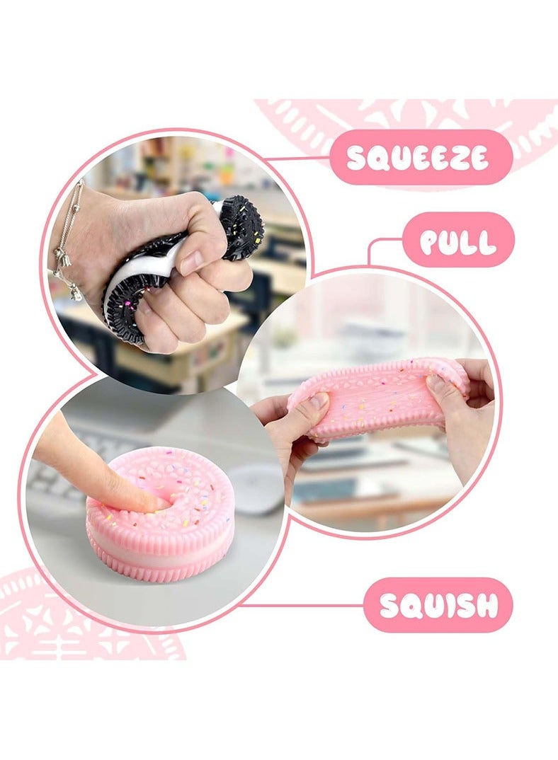 Muyixin 2Packs Cookie Squeeze Toys Squishies Decompression Fidget Toys for Anxiety - Image 3