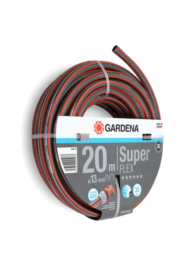 غاردينا خرطوم حديقة سوبر فليكس باللون الرمادي والبرتقالي 20 متر × 1/2 بوصة - Image 4