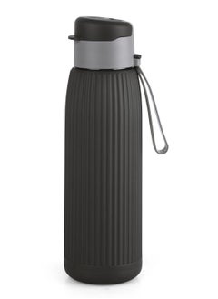 Cello Puro Steel-X Volvo Water Bottle, Drinking water bottles suitable for gym, office, school, and travel, 600ml, Black  - Image 1