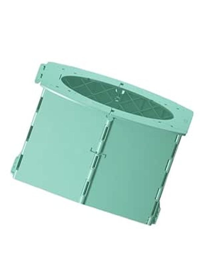 Portable Foldable Travel Potty Toilet For Infants Green Lightweight Training Toilet For Car And Outdoor - Image 1