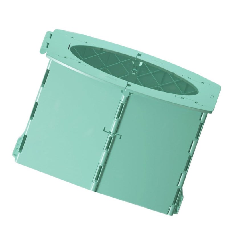 Portable Foldable Travel Potty Toilet For Infants Green Lightweight Training Toilet For Car And Outdoor - Image 2