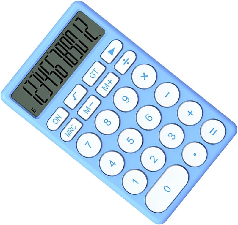 Zerodis Cartoon Calculator, Cute 8 Digit LCD Display with Large Screen and Quiet Keyboard, for School Kids Students Home Office (Blue) - Image 5
