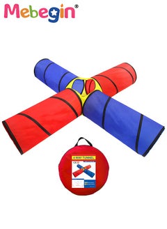 MEBEGIN Kids Play Tunnel with Storage Bag, 4 in 1 Pop Up Tunnels, Colorful Pet Tunnel, Foldable Portable Playhouse, Easy to Store and Transport, Suitable for Indoor and Outdoor  - Image 2
