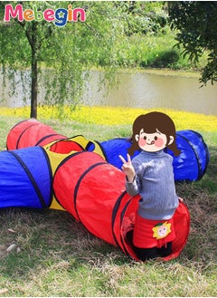MEBEGIN Kids Play Tunnel with Storage Bag, 4 in 1 Pop Up Tunnels, Colorful Pet Tunnel, Foldable Portable Playhouse, Easy to Store and Transport, Suitable for Indoor and Outdoor  - Image 5