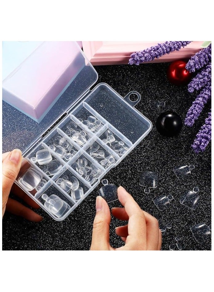 أوريتي 100 قطعة من طرف الأظافر مجموعة شفافة - Image 4