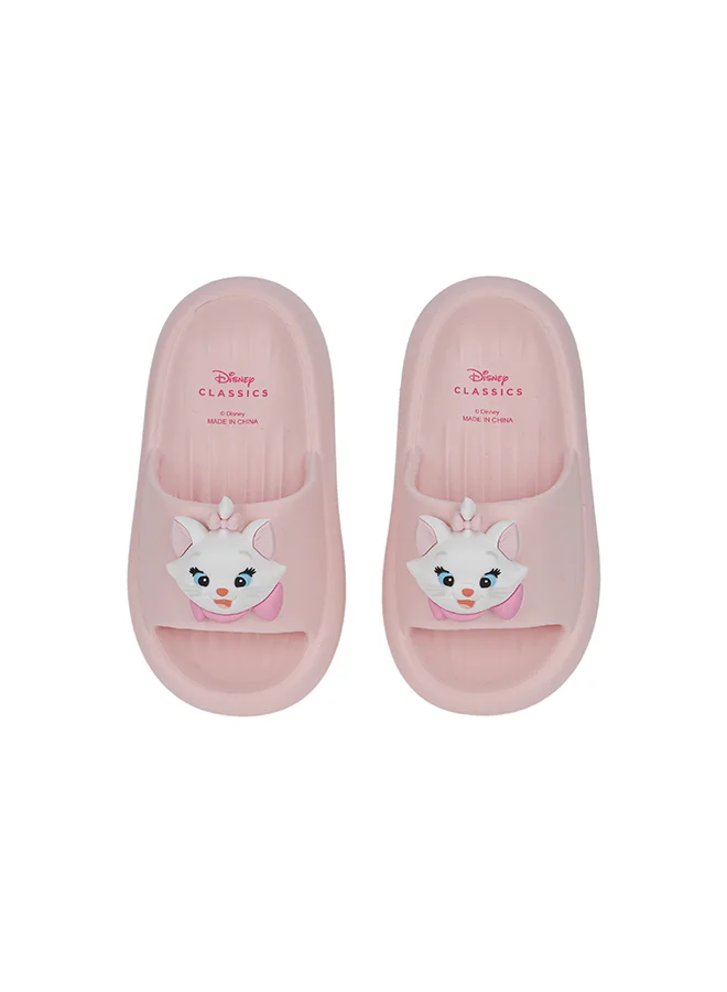 Urbanhaul  UrbanHaul Girls Disney Marie Print Slip on Sliders For Kids Suitable for Daily Use :- Pink for Women | Best Price UAE