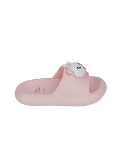 UrbanHaul UrbanHaul Girls Disney Marie Print Slip on Sliders For Kids Suitable for Daily Use :- Pink  - Image 4