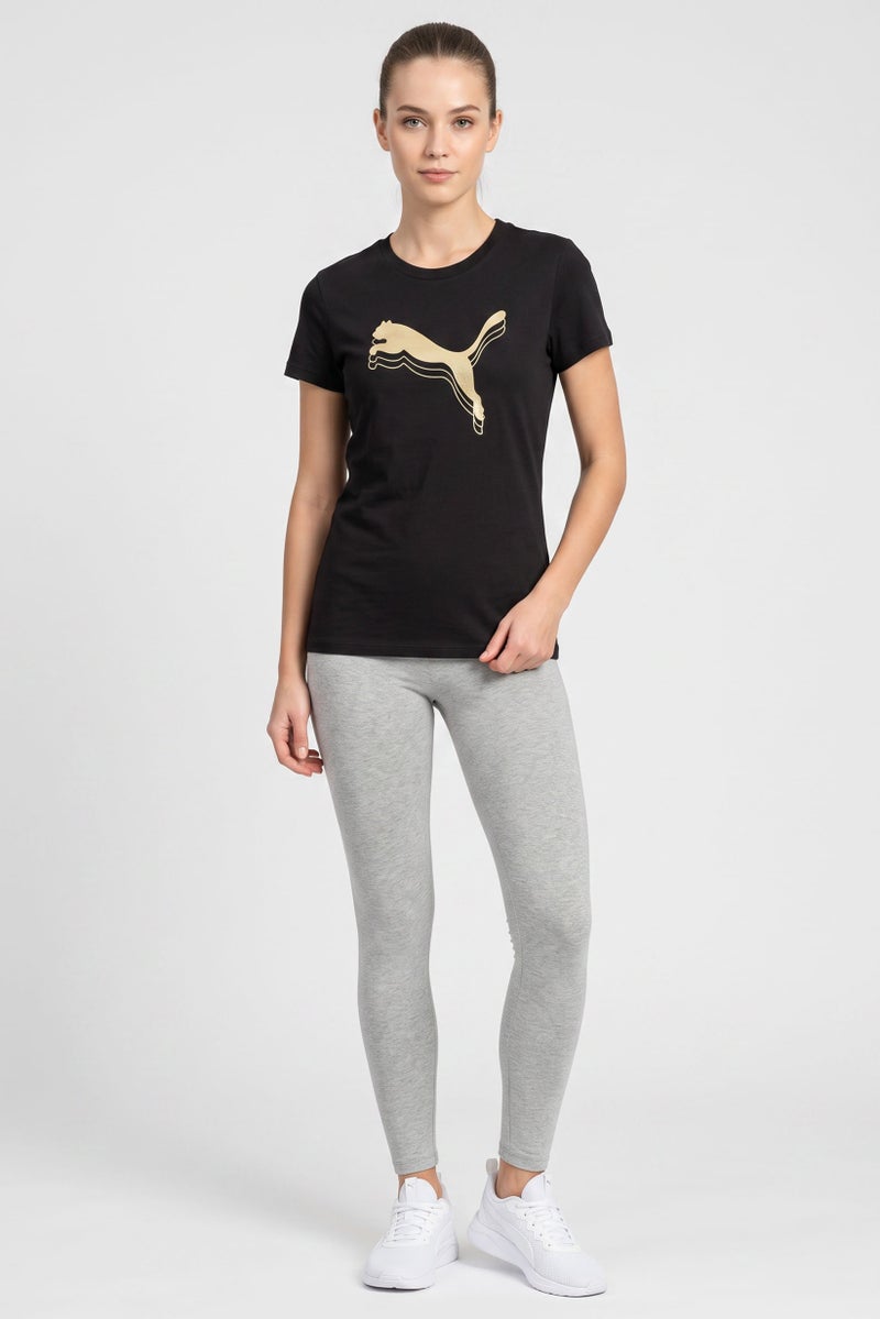 PUMA Women Sportswear Fit Short Sleeve Training T-Shirt, Black - Image 5