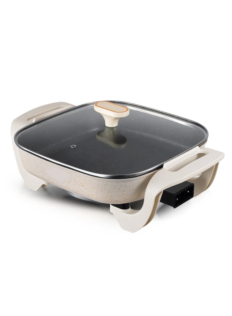 5L Hot Pot with Nonstick Coating | Electric Skillet Multi-Cooker | Household Cooking Pot for Stews, Stir-Fries, and More  - Image 4