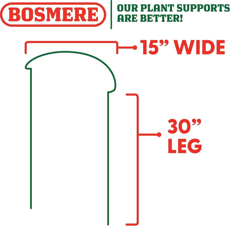 Bosmere 15 Semi Circular Border Support with 30 Legs 3Pack - Image 2