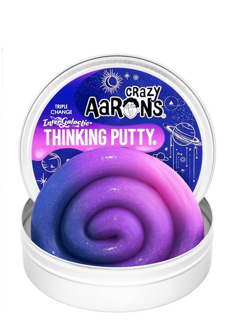 Crazy Aaron's Thinking Putty - Intergalactic Triple Color Changing Putty 4"
