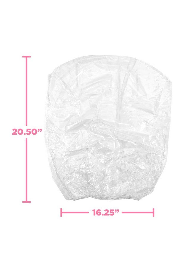 Adama Disposable Shower Conditioning Processing Caps Xxlarge Size For Processing Conditioning Showering Voluminous Hair Protects Long Hair Styles 10 Disposable Caps Clear  - Image 4