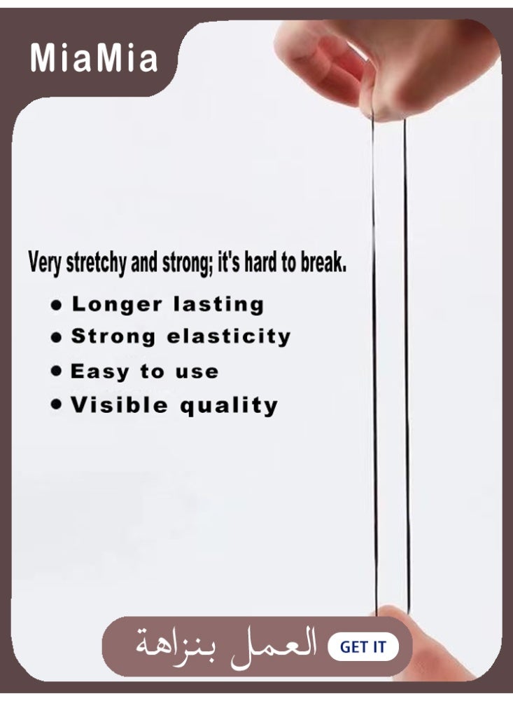 ميأميأ شريط مطاطي لرباط شعر الأطفال برباط مطاطي لشعر الأطفال ربطة شعر ضفيرة ضفيرة جلدية عالية المرونة متينة مضادة للشيخوخةعصابات مطاطية صغيرة مرنة ناعمة لضفائر شعر الأطفال - Image 3