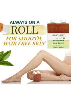 Clean + Easy Clean & Easy Vit E Roll-On Wax 6-pack Large Vitamin E, Net Wt. 16.8 oz  - Image 2