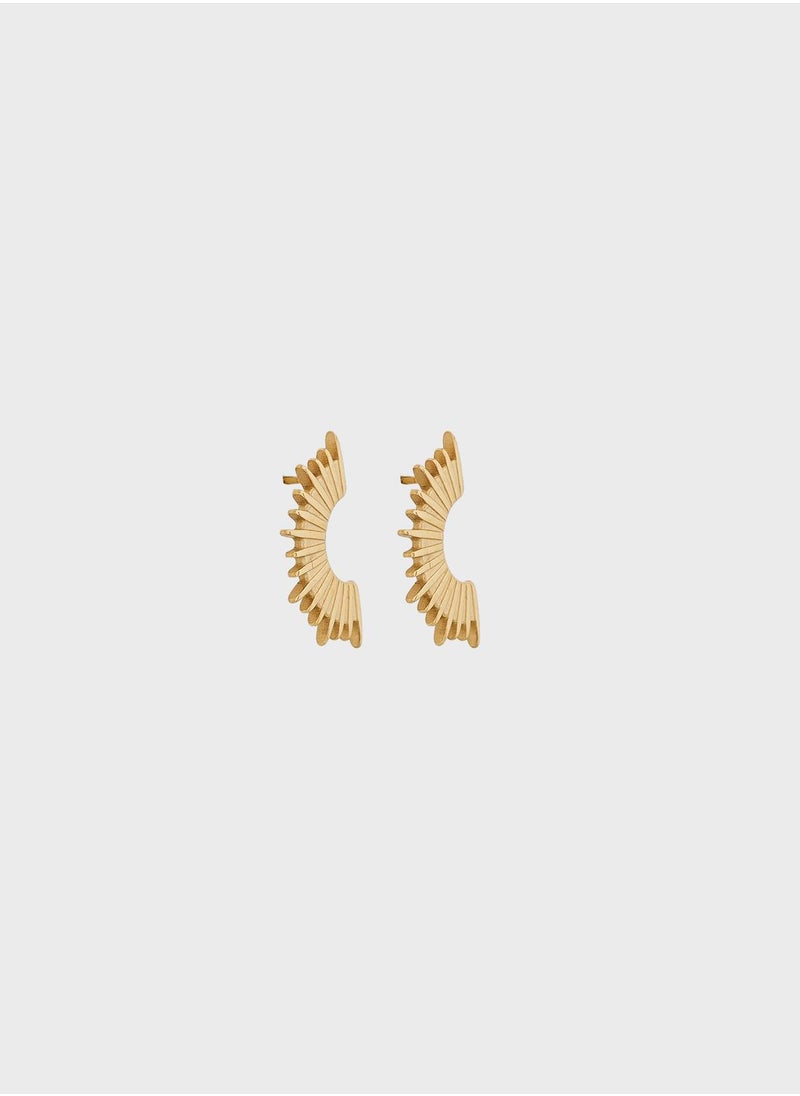 Lady Mauve AALIYAH SPIKE FAN EARRINGS  - Image 1