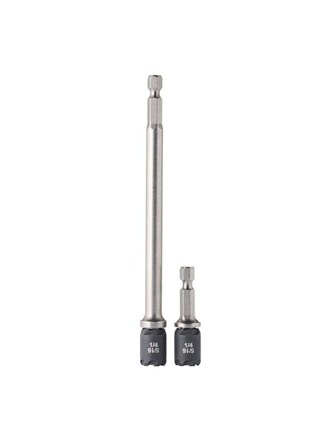 Malco SAWTCOMBO 2 in. and 6 in. Reversible SawTooth Hex Driver 1/4 in. and 5/16 in., 2 piece set - Image 2