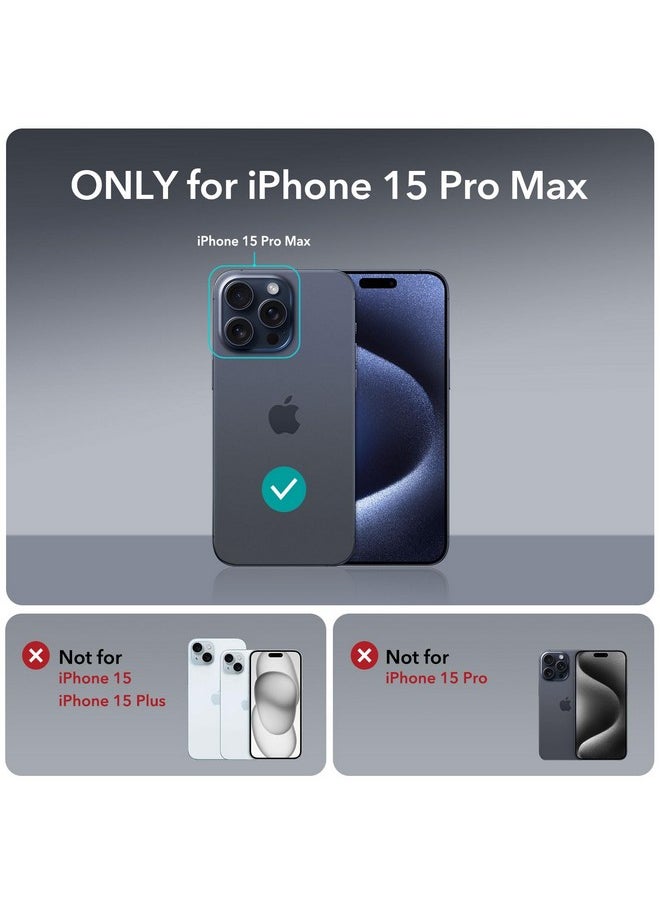 اي اس ار جراب ESR لهاتف iPhone 15 Pro Max، متوافق مع MagSafe، حماية من الدرجة العسكرية، ظهر مقاوم للاصفرار والخدش، جراب هاتف مغناطيسي لهاتف iPhone 15 Pro Max، سلسلة كلاسيكية، أزرق داكن شفاف  - Image 2