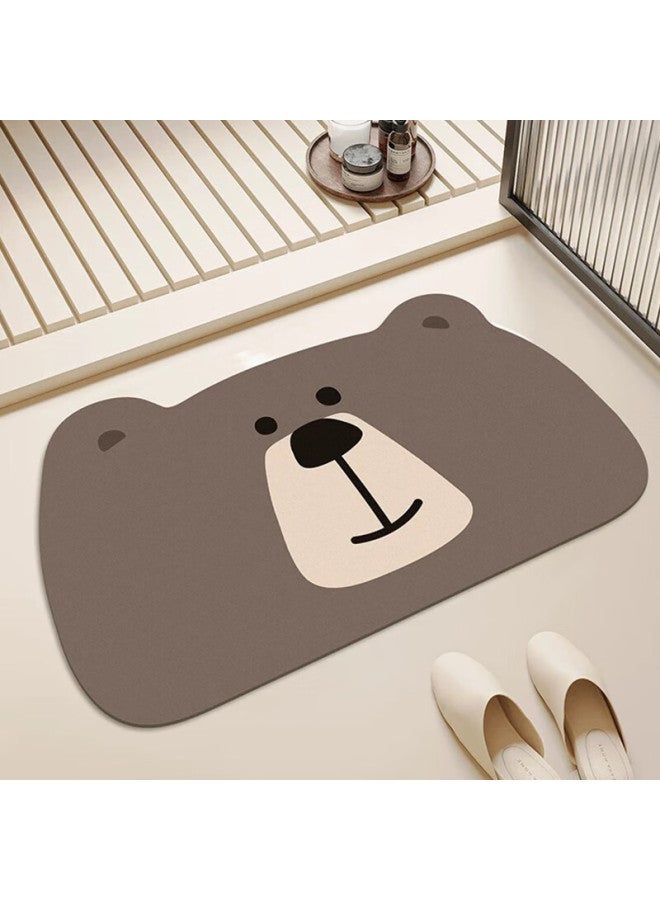 Moon Time Cute Cartoon Bathroom Mat, Non-slip Foot Mat, Bathroom Entrance Rug, Toilet Mat, 50*80