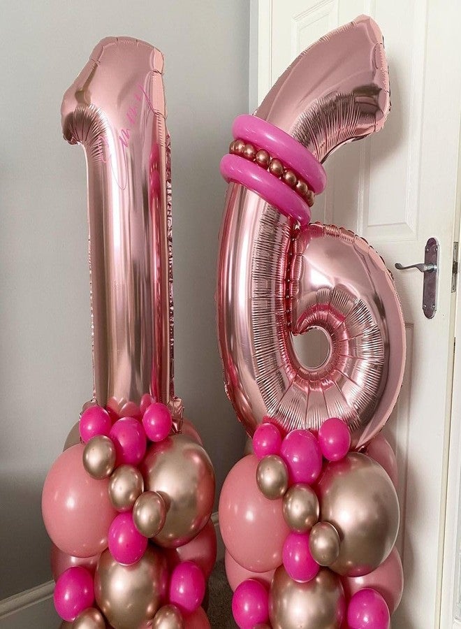 BBPOOL Rose Gold 5 Number Balloons,40 Inch Big 5 Balloon Numbers Rose Gold 5 Foil Mylar Balloons for Birthday Party Anniversary Events - Image 2