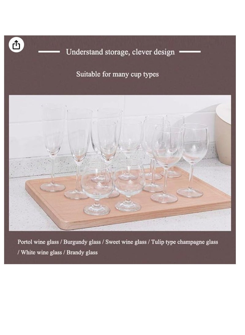 إيباسكت رف تعليق كؤوس العصائر تحت دولاب المطبخ لتخزين الكؤوس دون الحاجة لاحداث ثقوب، حامل ومنظم معدني لكاسات العصائر الزجاجية -  مزدوج(اسود) - Image 3