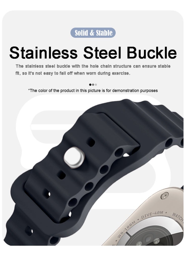 فراشة إغلاق الرياضة سيليكون الفرقة ل 42/44/45/46/49 مم أبل ووتش - Image 4