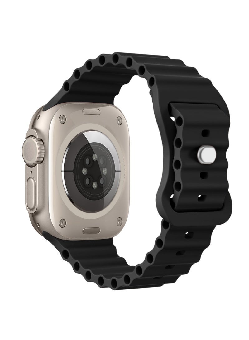 فراشة إغلاق الرياضة سيليكون الفرقة ل 42/44/45/46/49 مم أبل ووتش - Image 1