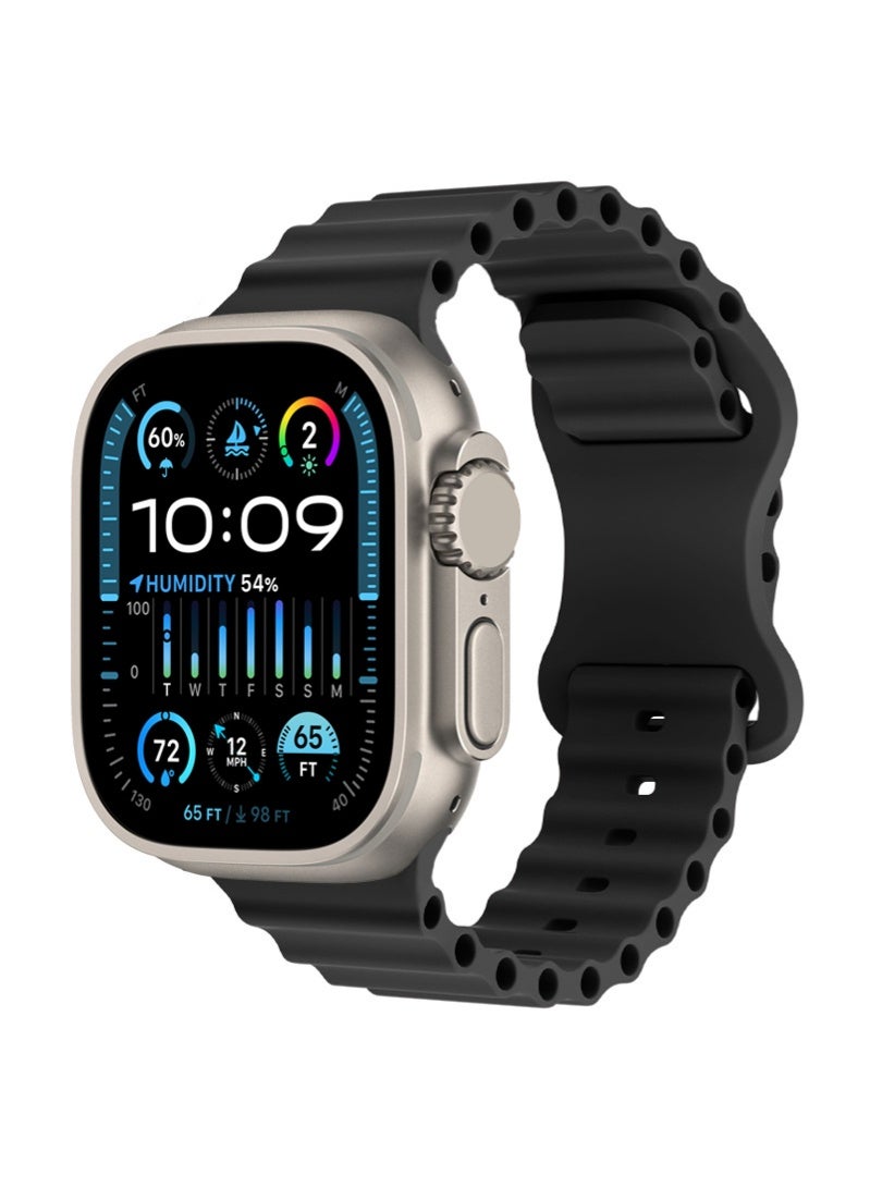 فراشة إغلاق الرياضة سيليكون الفرقة ل 42/44/45/46/49 مم أبل ووتش - Image 2