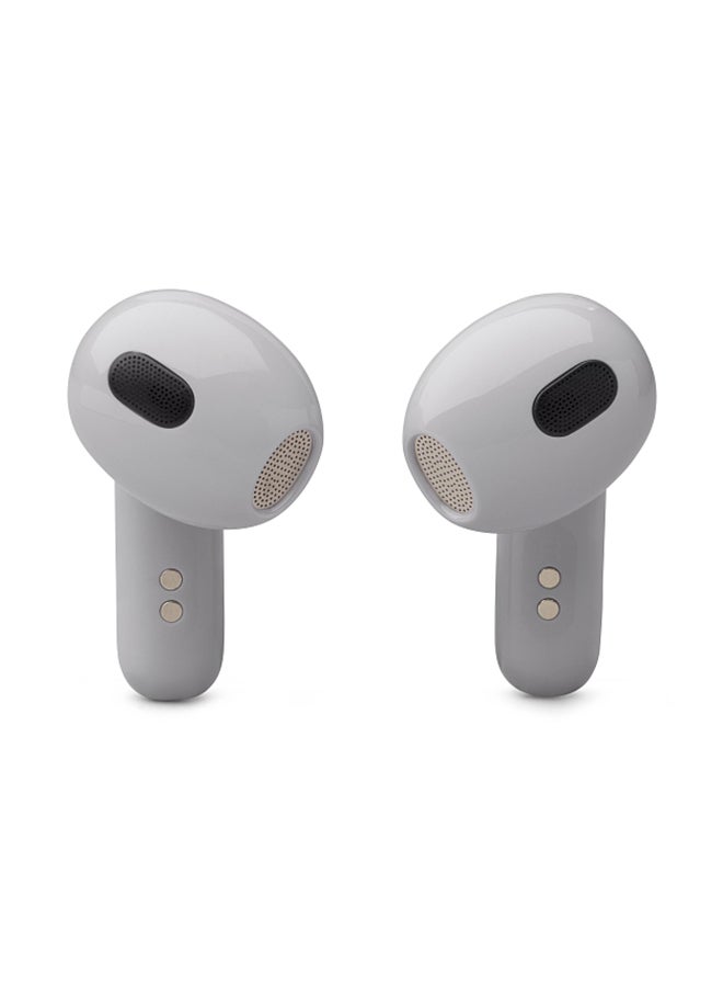 JBL Live Flex 3 True Wireless Noise Cancelling Open-Stick Earbuds Silver - Image 4