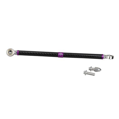 PJMTCUSTOM Carbon Fiber Purple Aluminum Shift Linkage Rod Clutch Shifter Compatible with Harley Davidson FL Softail Touring Models - Image 1