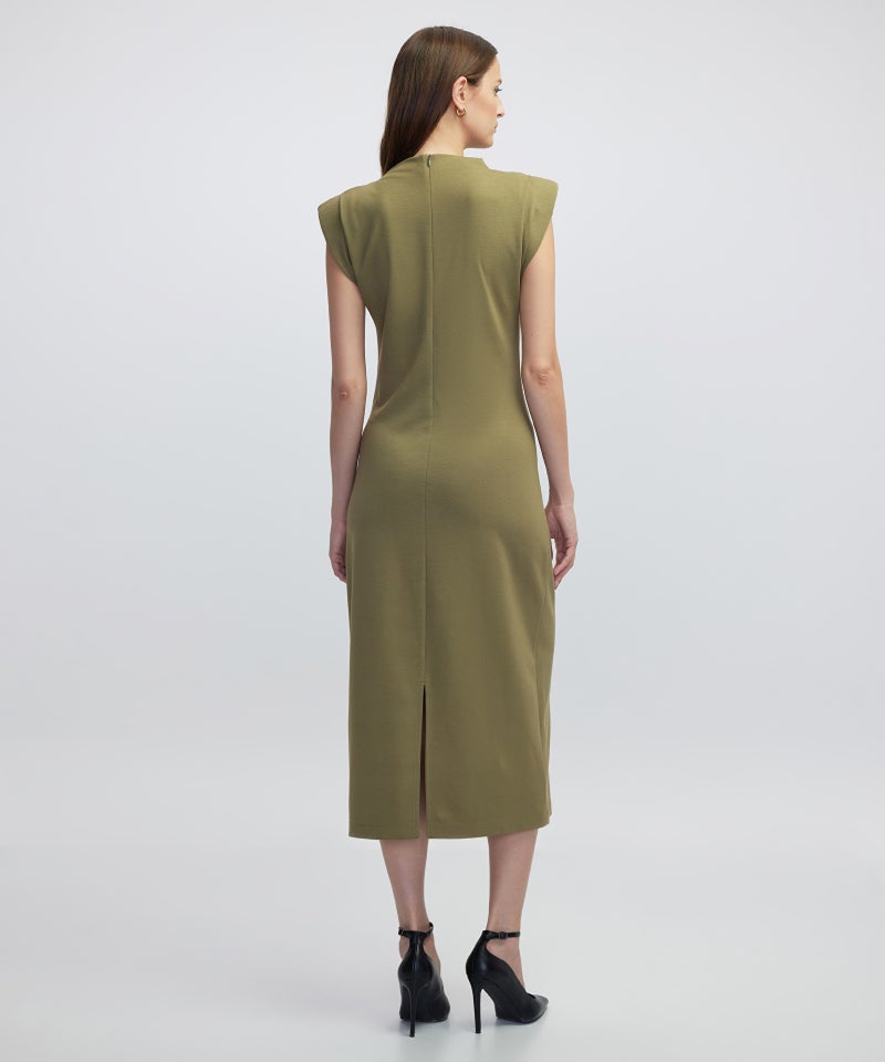 Ipekyol Slim Fit Dress with Shoulder Pads - Image 3