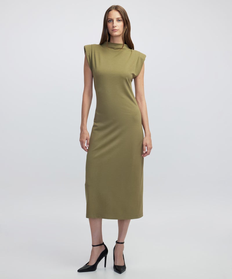 Ipekyol Slim Fit Dress with Shoulder Pads - Image 1