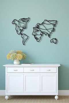Meftun Ahşap Dizayn Meftun Wooden Design Continent World Map Wall ...