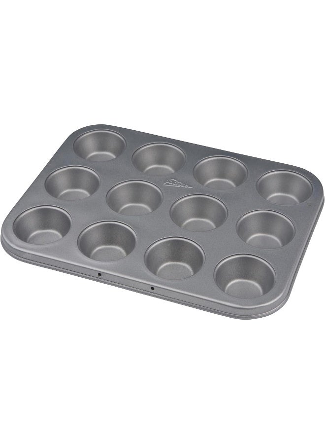 patisse SilverTop Mini Muffin Baking Tray with 12 Cavities