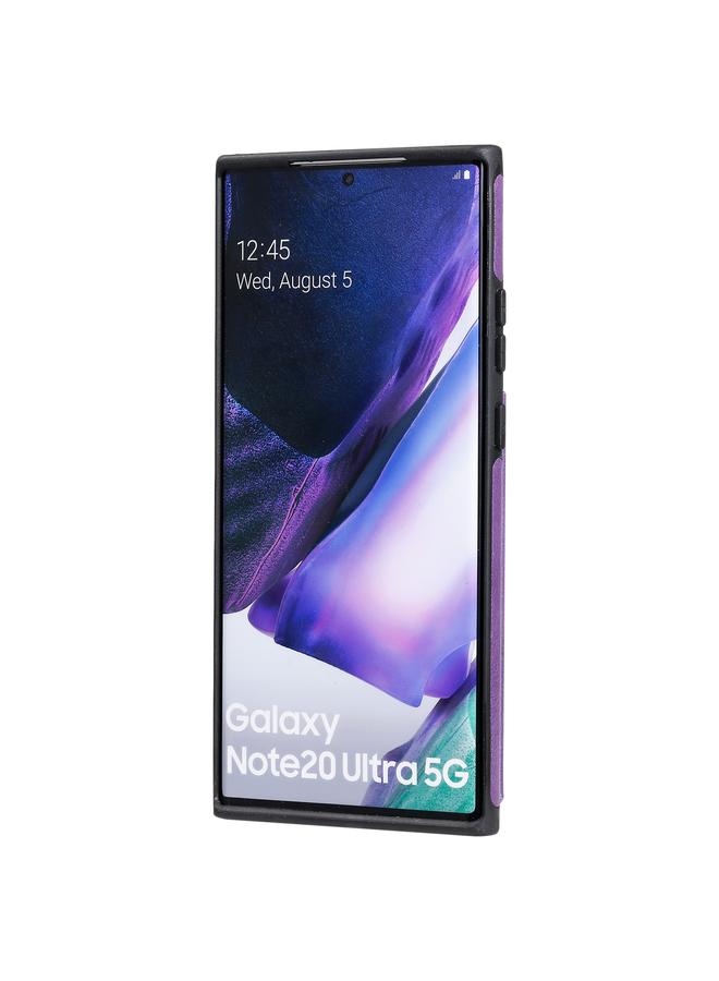 اس-توب جراب واقٍ مقاوم للصدمات بنقش شجرة قطة مع فتحات للبطاقات وإطار للصور وحامل لهاتف Samsung Galaxy Note20 Ultra - Image 3