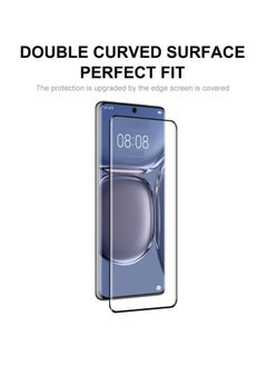 CATANES قطعتان من واقي الشاشة لهاتف Huawei P50 Pro، زجاج مقسّى منحني ثلاثي الأبعاد، شفاف عالي الدقة من الحافة إلى الحافة، تغطية كاملة 9H، غلاف ملائم للجراب، مقاس 6.6 بوصة  - Image 4