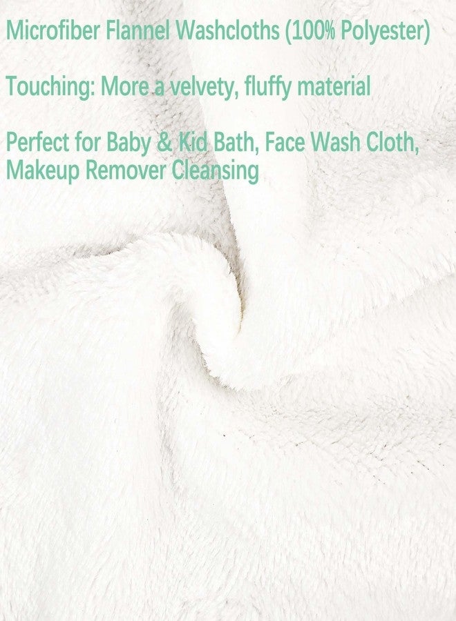 PHOGARY 6 Pack Microfiber Face Washcloths Facial Wash Mitts, 7.8"x5.1" Soft Flannel Towel for Washing Face, Reusable Makeup Remover Absorbent Easy-Dry Puffy Washcloths with Hanging Loop, Multicolor - Image 2