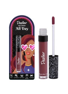 DAZLLER Dazller All Day Lipcolour|Moisturizing Kokum Butter|Non-Transfer & Smudge-proof|8hr stay|Liquid Lipstick for Women|DLC004 Burgundy|6g  - Image 1