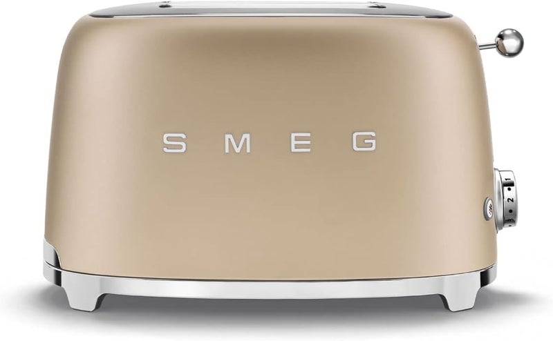 Smeg 50's Style 2-Slice Toaster in Gold Matte 950 W TSF01CHMUK Gold Matte - Image 2