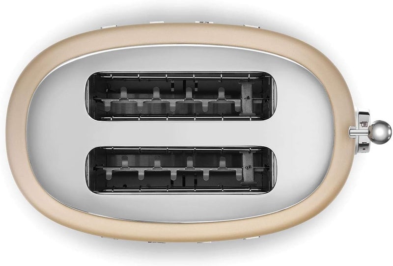 Smeg 50's Style 2-Slice Toaster in Gold Matte 950 W TSF01CHMUK Gold Matte - Image 4