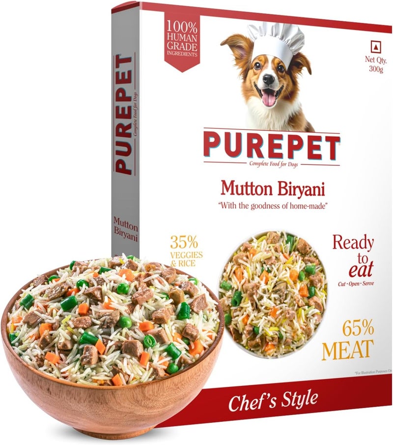 PurePet Mutton Biryani for Dogs - 300g - Image 1