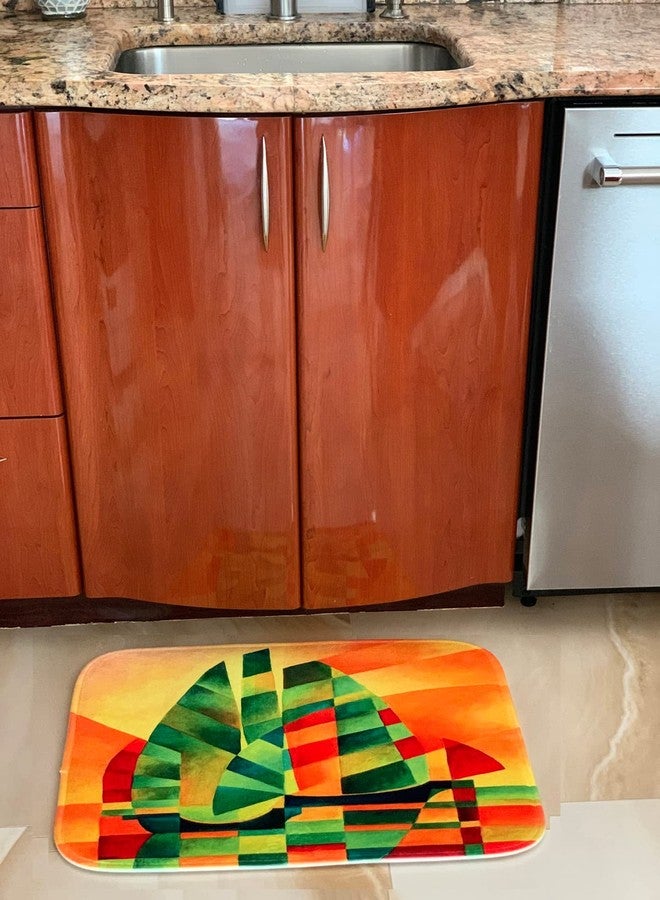 3dRose Horse Muzzle with hay Fence - Bathroom Bath Rug Mats (rug-196169-1) - Image 4