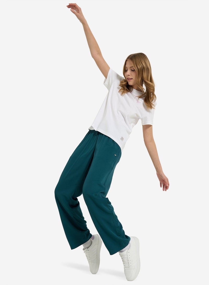 Termit Women's Pants Dark Green , 100% Viscose, Adjustable Drawstring Waist, Comfortable Fit for Beach & Surfing - Image 4