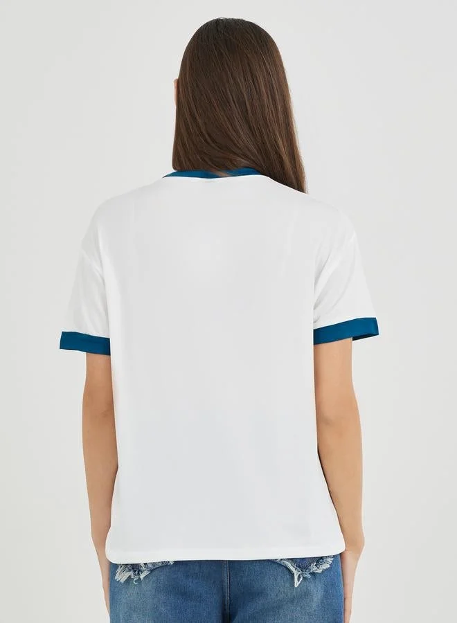 Take Two  Take Two Slogan Printed Oversize T-Shirt for Women | Best Price UAE