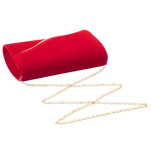 CurvChic Clutch Purses for Women Evening Bag Faux Suede Formal Party Wedding Cocktail Prom - Image 3